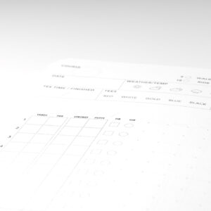 Keep track of all aspects of your game from: hole yardage, par, strokes, puts, fareway in regulation, green in regulation, and course details
