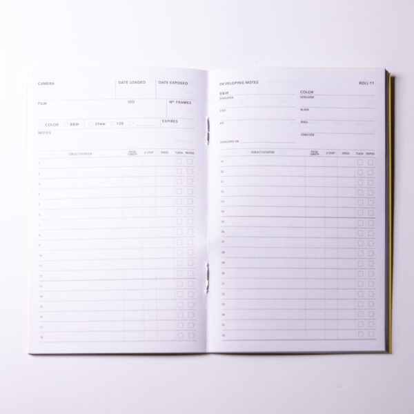 Keep track of all your 35mm and 120 film notes with the Film Photographers Journal